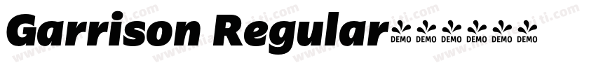 Garrison Regular字体转换